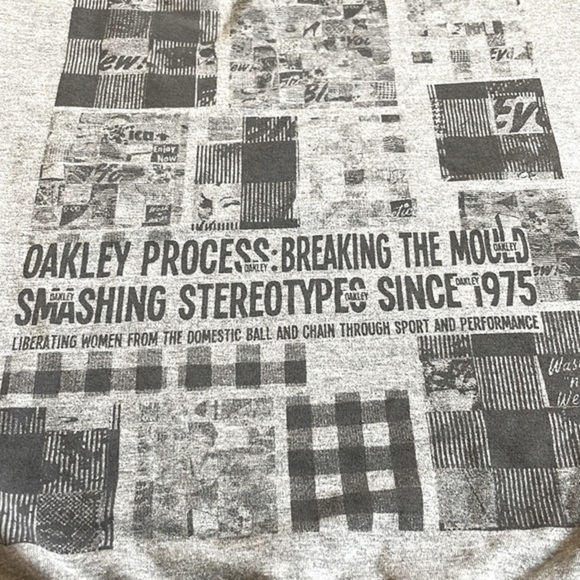 Oakley “Breaking the Mould” Gray Boatneck Sweatshirt - Picture 4 of 7